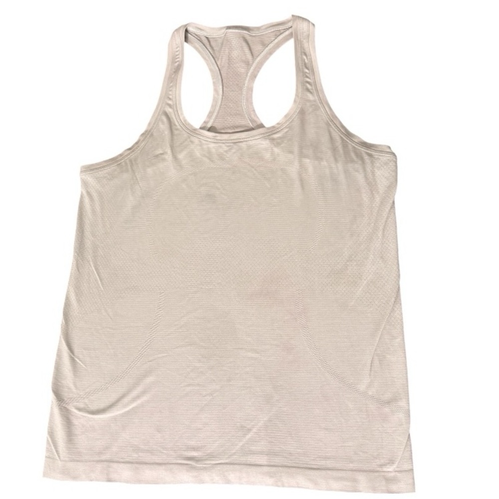 Lululemon Women’s Racerback Tank Top in Light Beige -women size 12